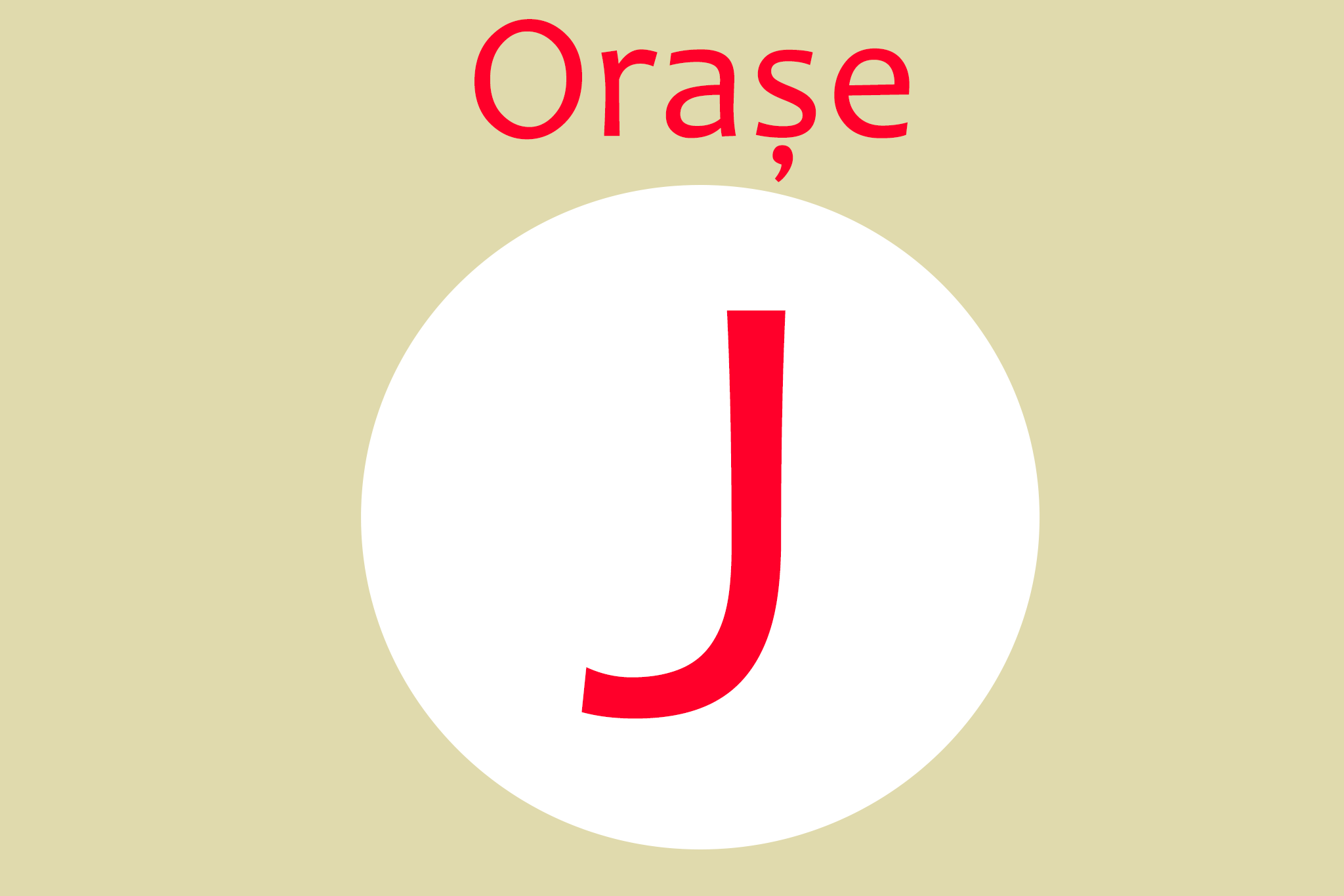 orase cu j